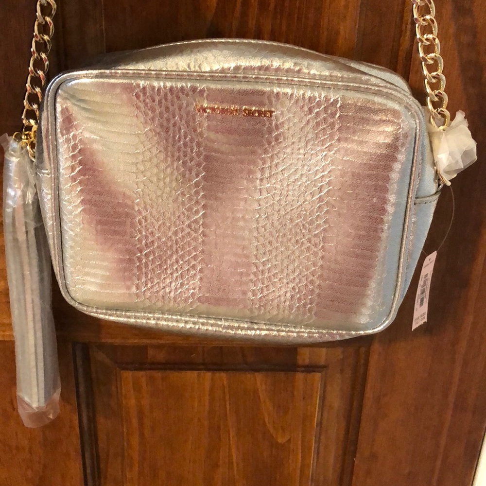 NWT!!! Silver cross body purse
